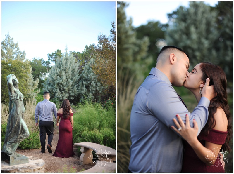 Garden Engagement Photos at Camp Lucy