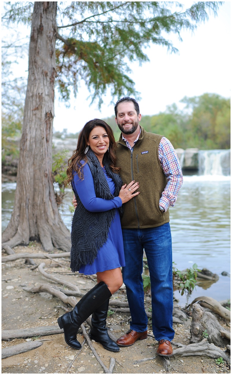Where to take anniversary photos in Austin Texas with waterfalls