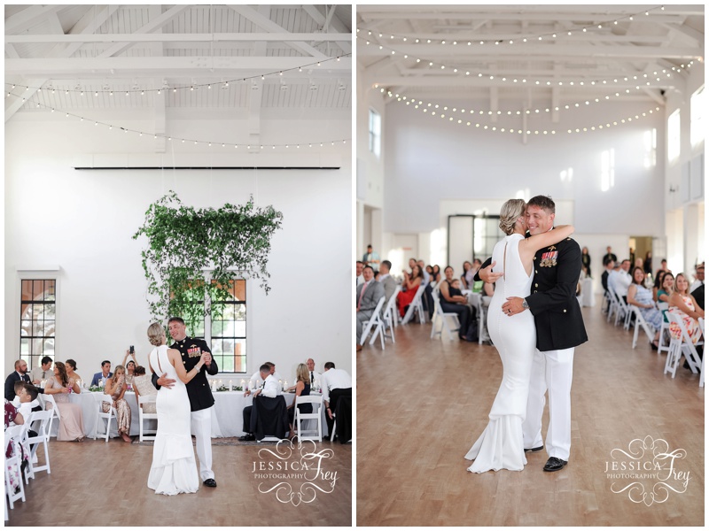 First dance as husband and wife at Building 177 wedding in California 