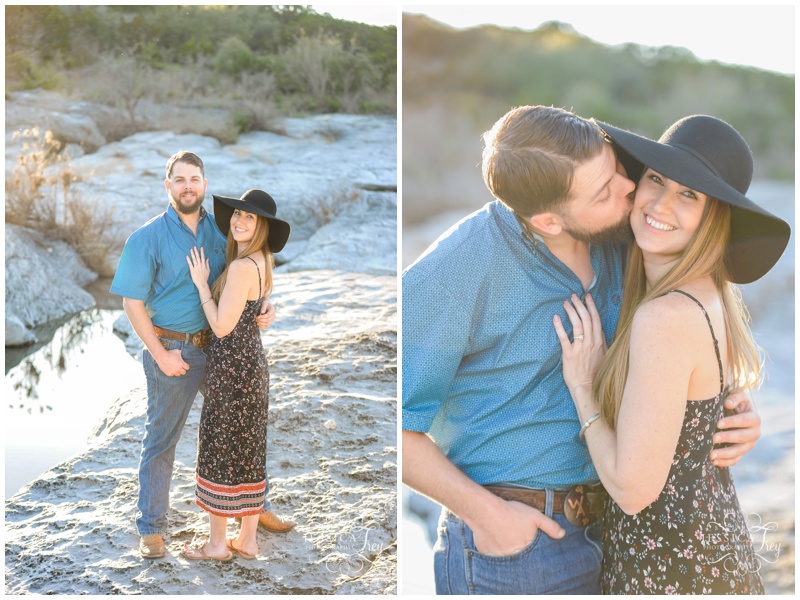 Engagement Photos with hats