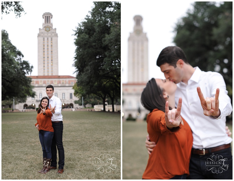 University of Texas Longhorn Fans Engagement Pictures