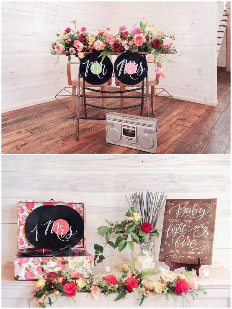 Wedding Sweetheart table for Music Lovers