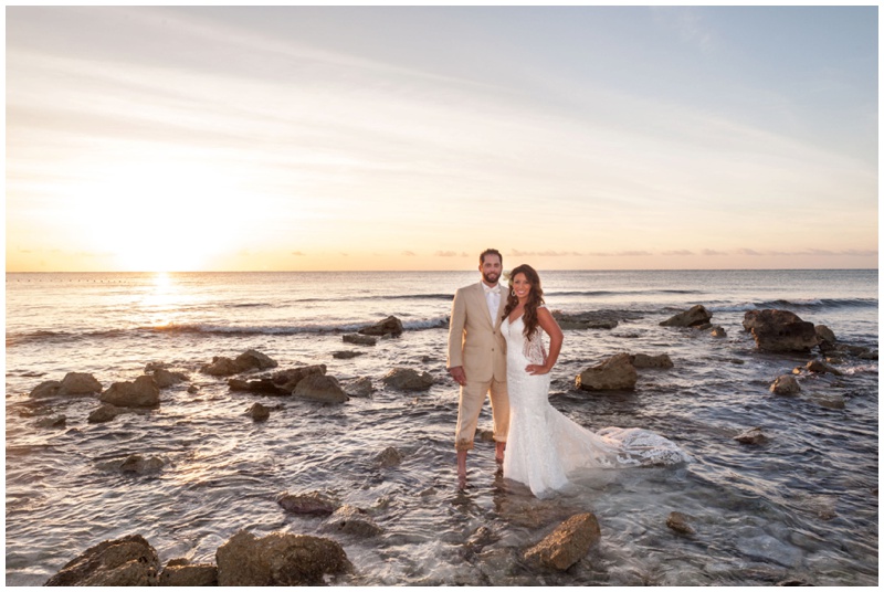 Epic portraits of bride and groom at Dreams Tulum Resort and Spa Wedding on the beach