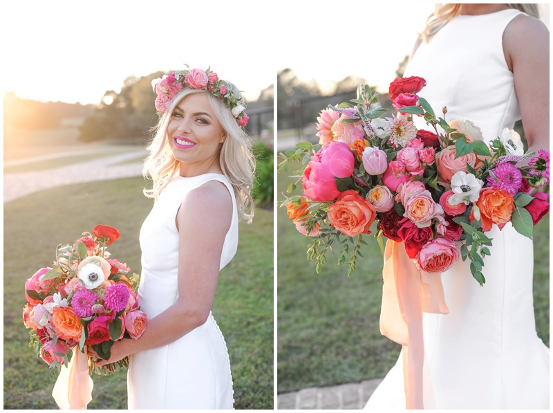 Bridal Bouquet in Desert Sunset colors