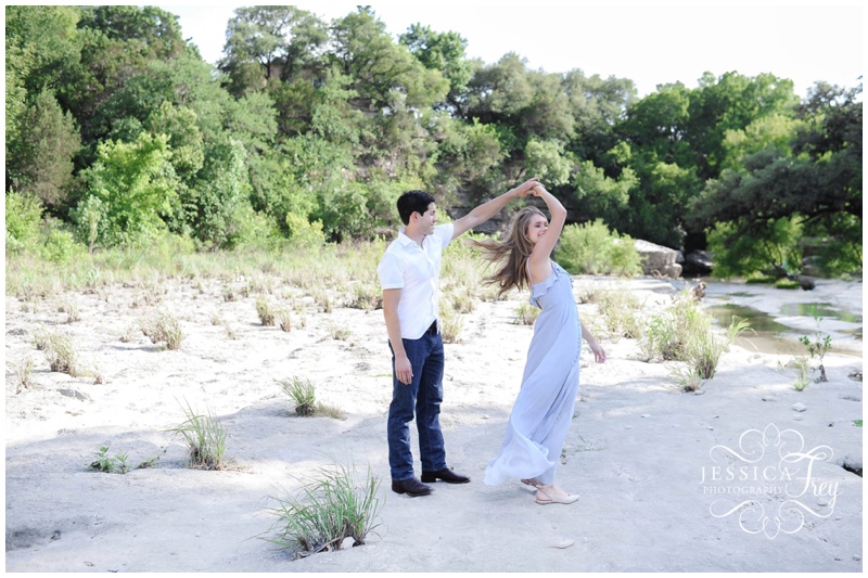 Engagement Photos at Bull Creek in Austin Texas