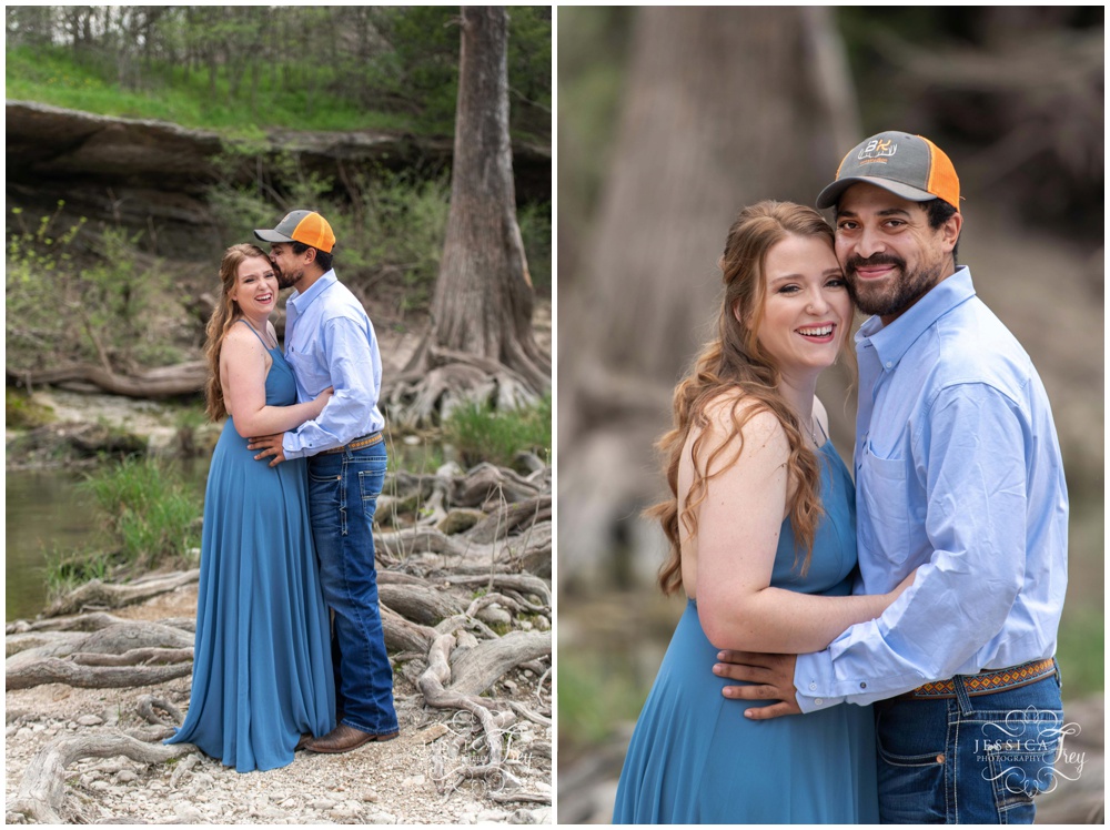 March engagement session at McKinney Falls State Park