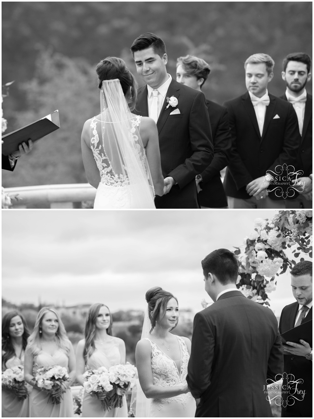 Wedding Ceremony photos at Villa Del Lago