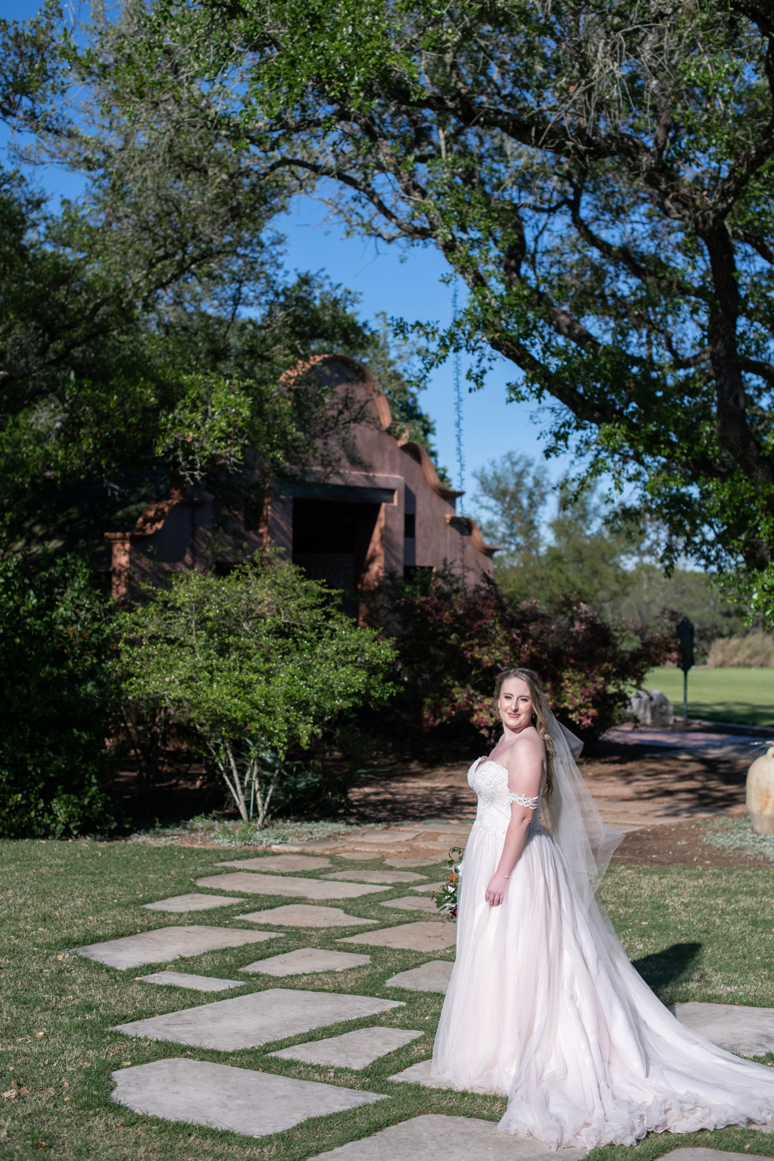 Sunny Bridal Portraits at Camp Lucy