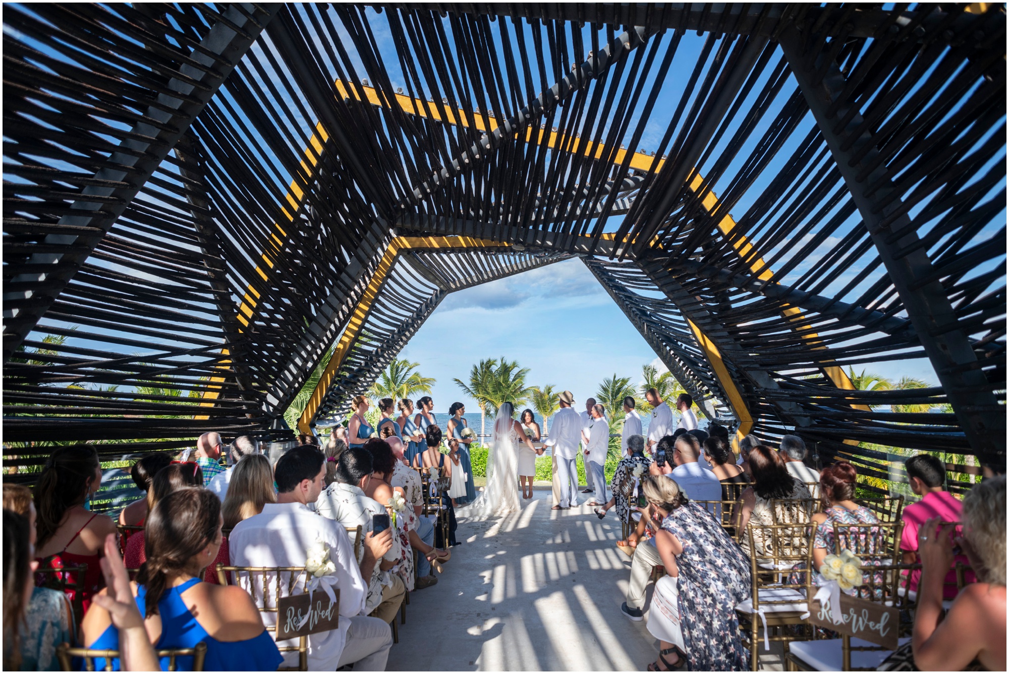 Real Wedding Ceremony at Royalton Riviera Cancun Nest
