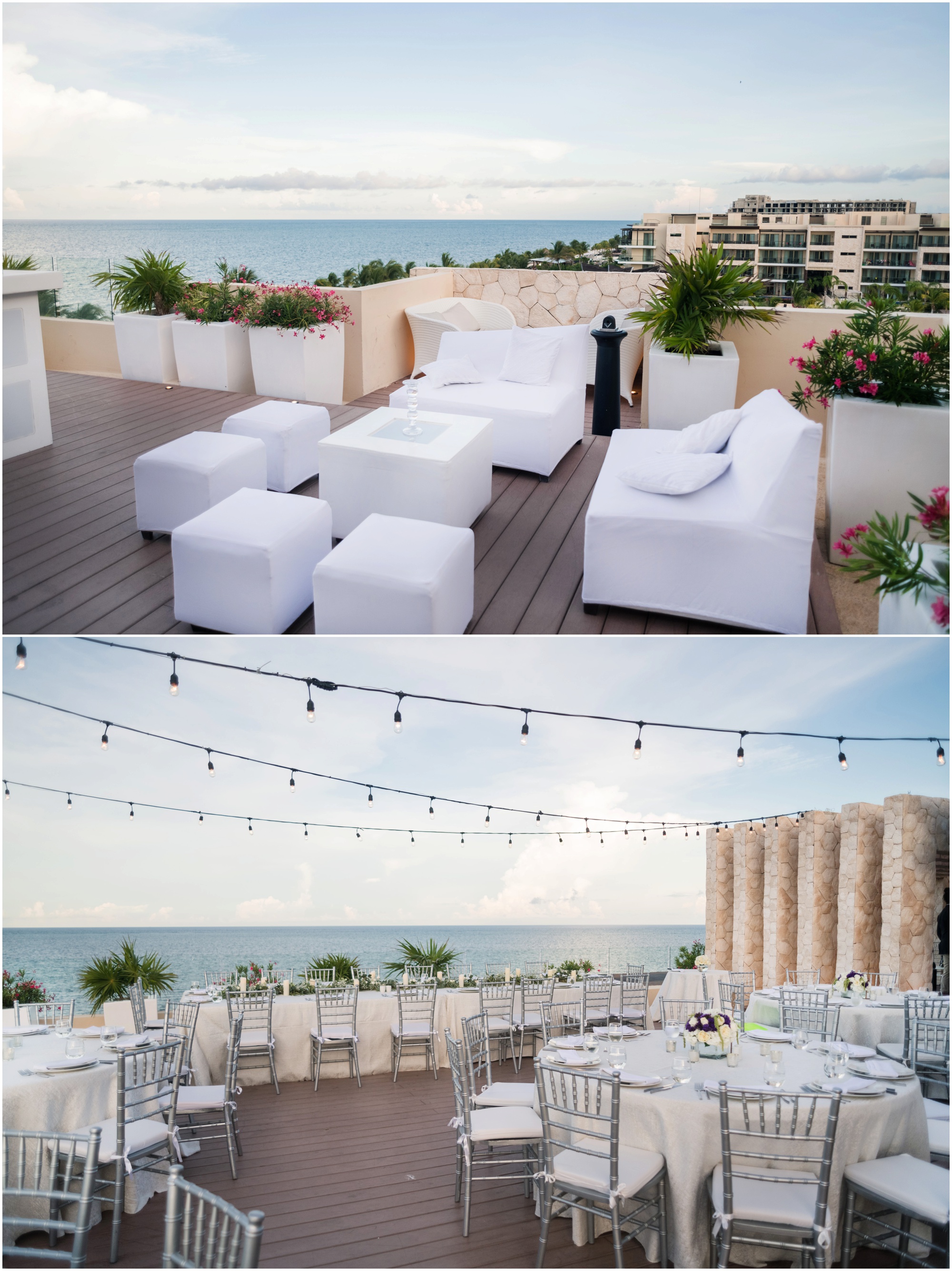 Rooftop Wedding Reception Space at Royalton Riviera Cancun