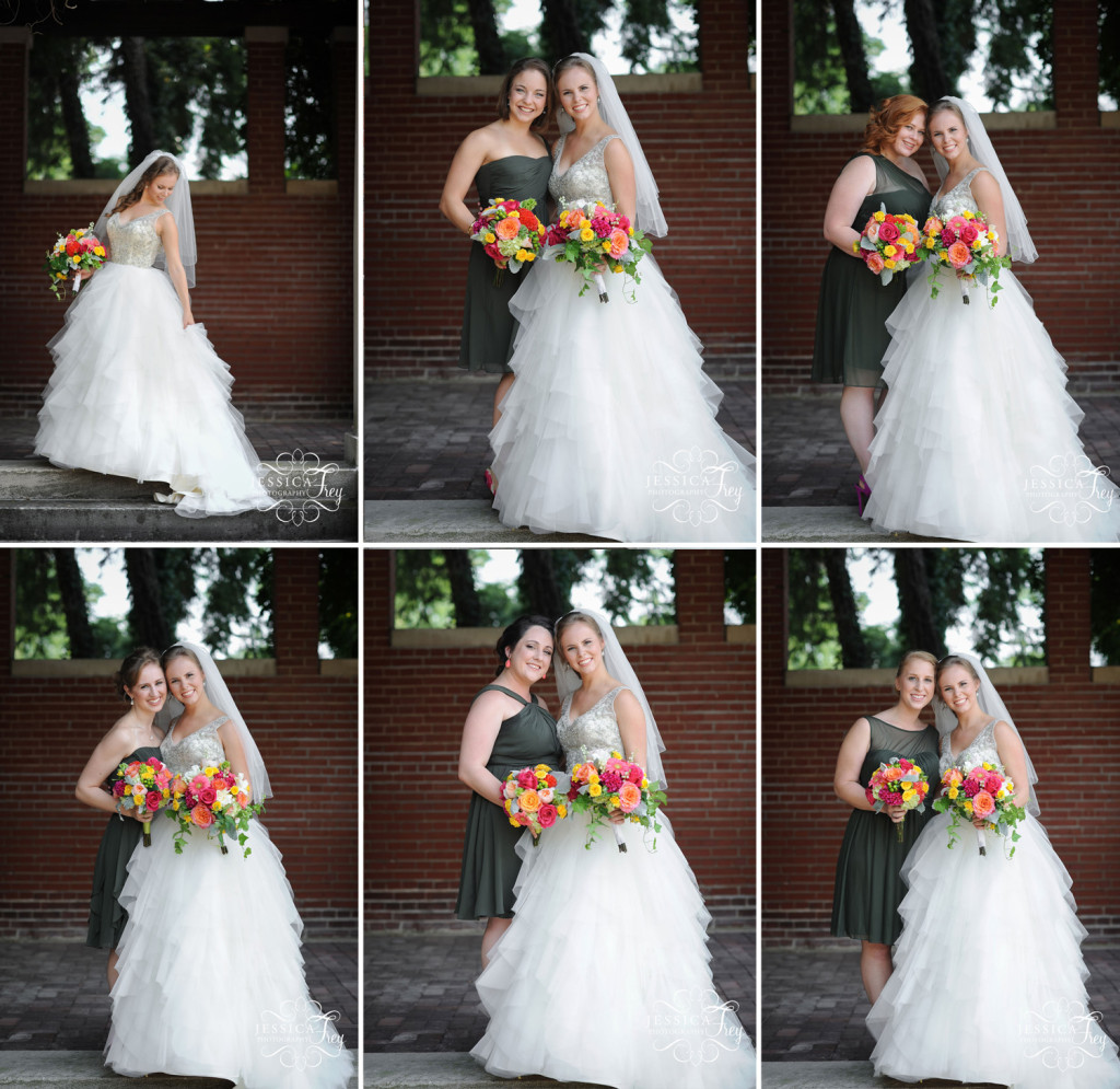 Jessica Frey Photography, Austin wedding photographer, Louisville wedding, pink orange green wedding, Henry Clay Wedding, aaron and angela wedding, green bridesmaid dresses
