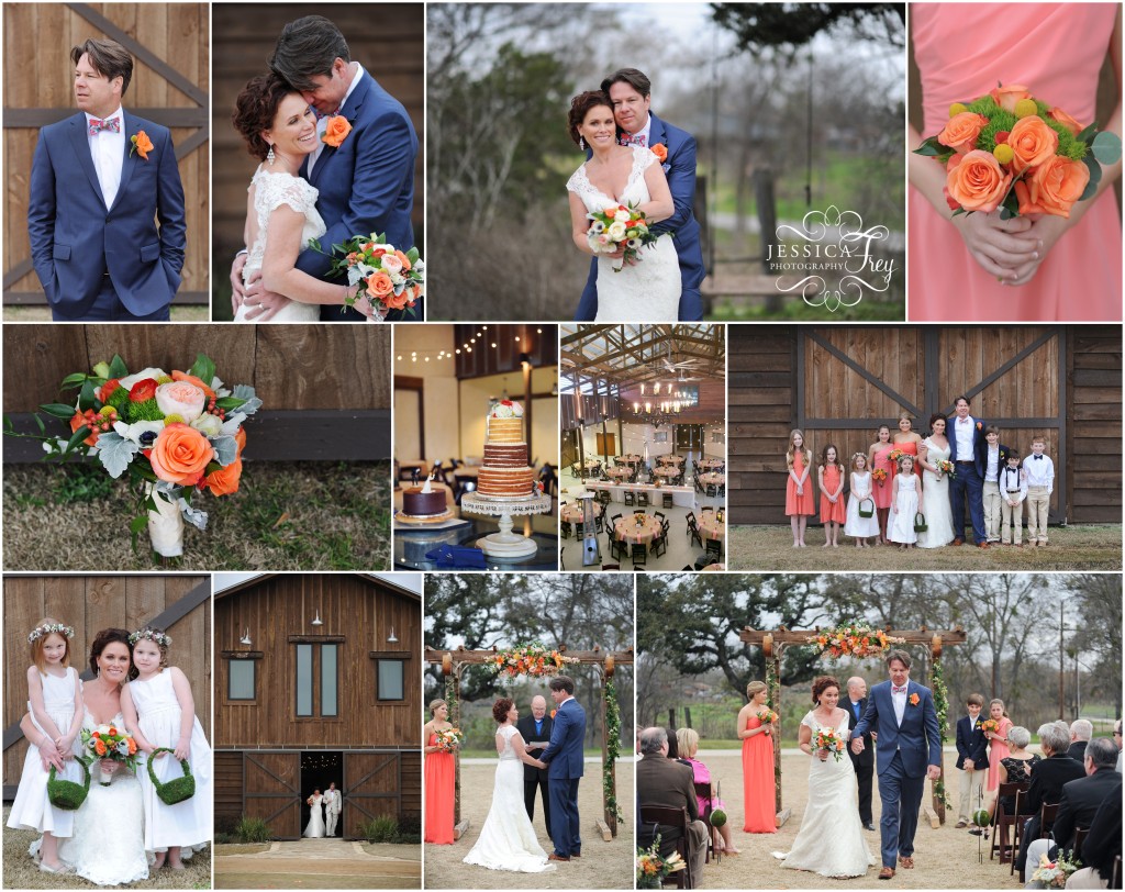 Lone Oak Barn wedding, lone oak barn wedding photography, navy and peach wedding ideas, Jessica Frey Photography, peach bridesmaid dresses