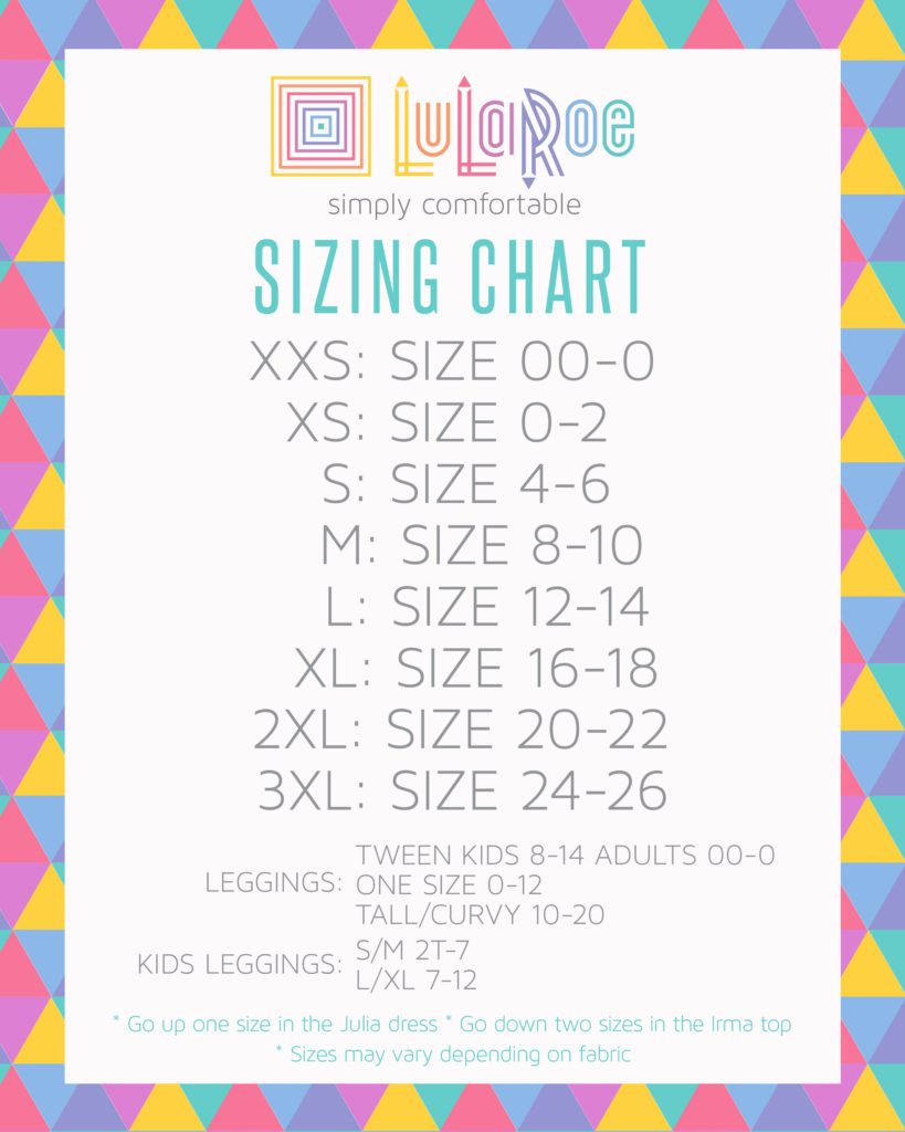 LLR Sizing chart_110415