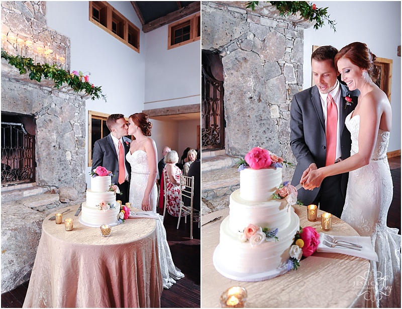sweet treets bakery, austin wedding cake, camp lucy wedding reception