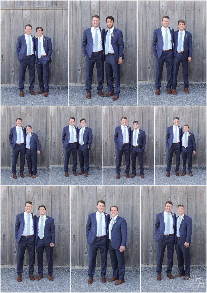 navy blue groomsmen suits